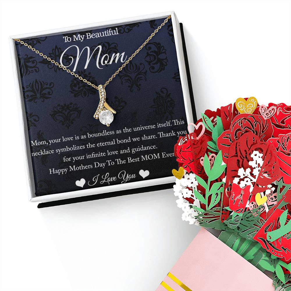2 In 1 - Beautiful Gift For Your Mother + Sweet Flower Bouquet Bundle.